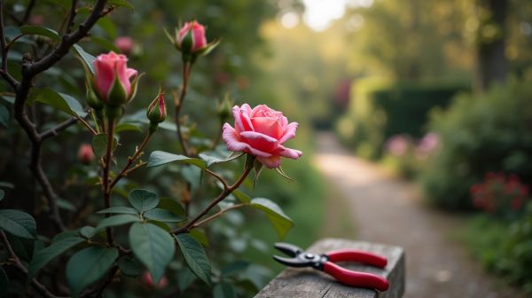 Obtenez une floraison optimale avec la taille des rosiers anciens
